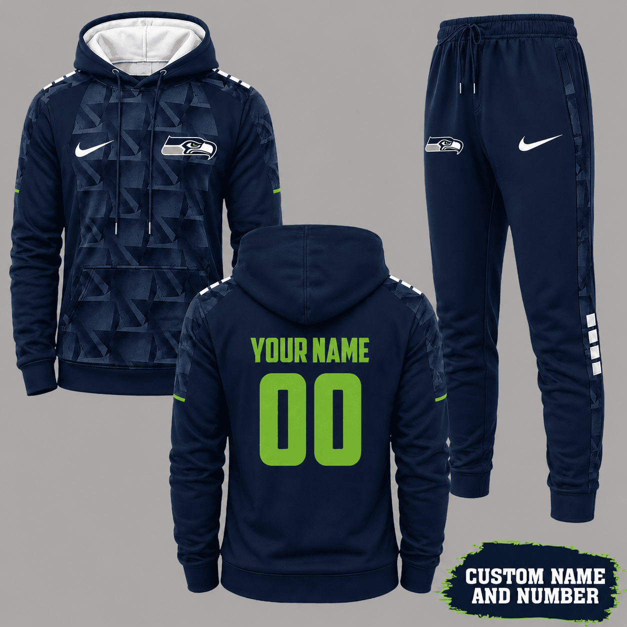 Seattle Seahawks | Premium NFL Game Day Hoodie Jogger Set NY