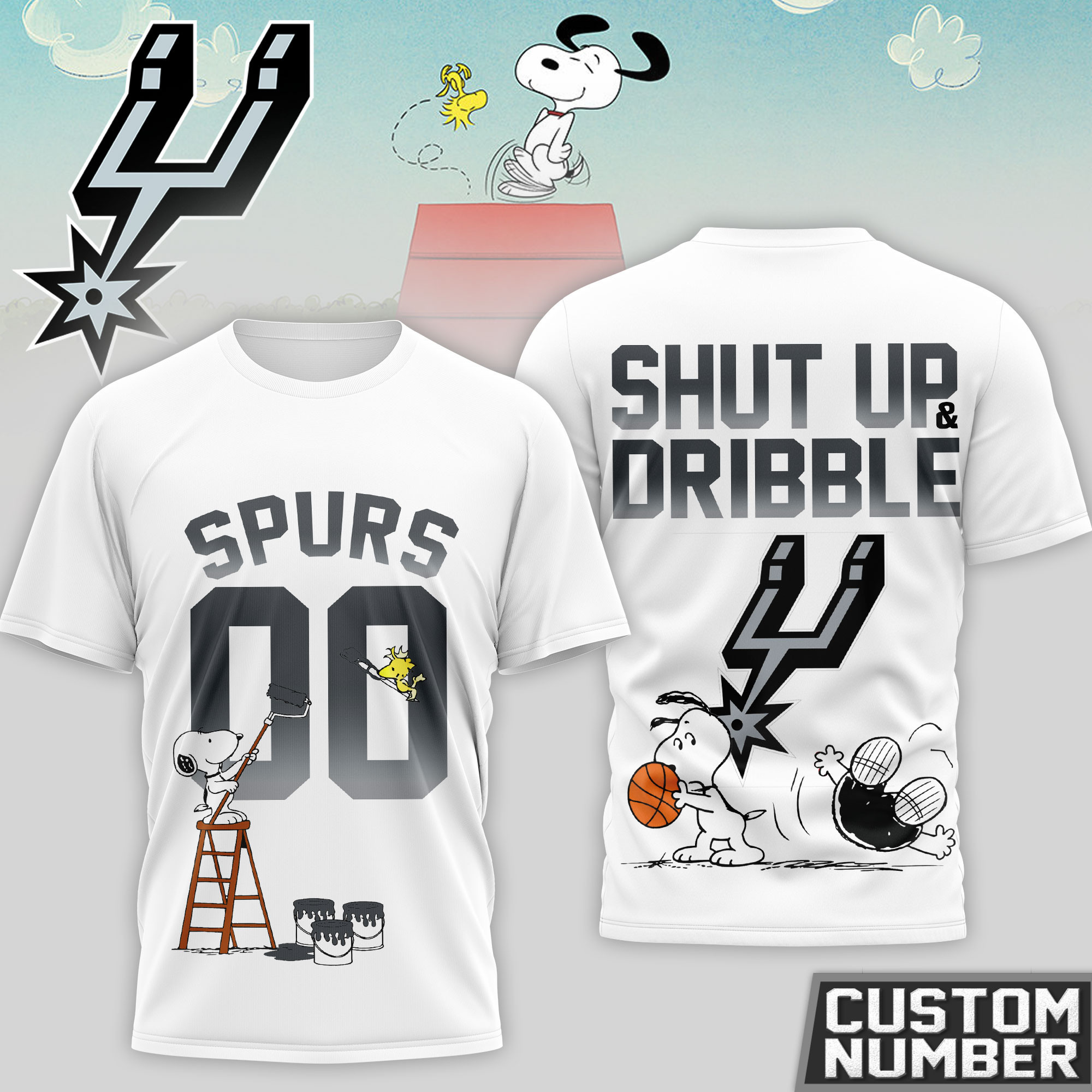 San Antonio Spurs | Premium NBA Snoopy 3D Shirt HY