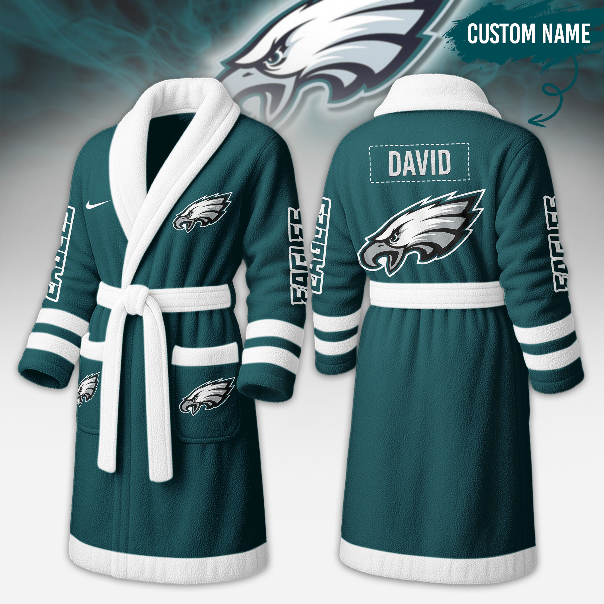 Philadelphia Eagles | Premium NFL Fleece Bathrobe TD