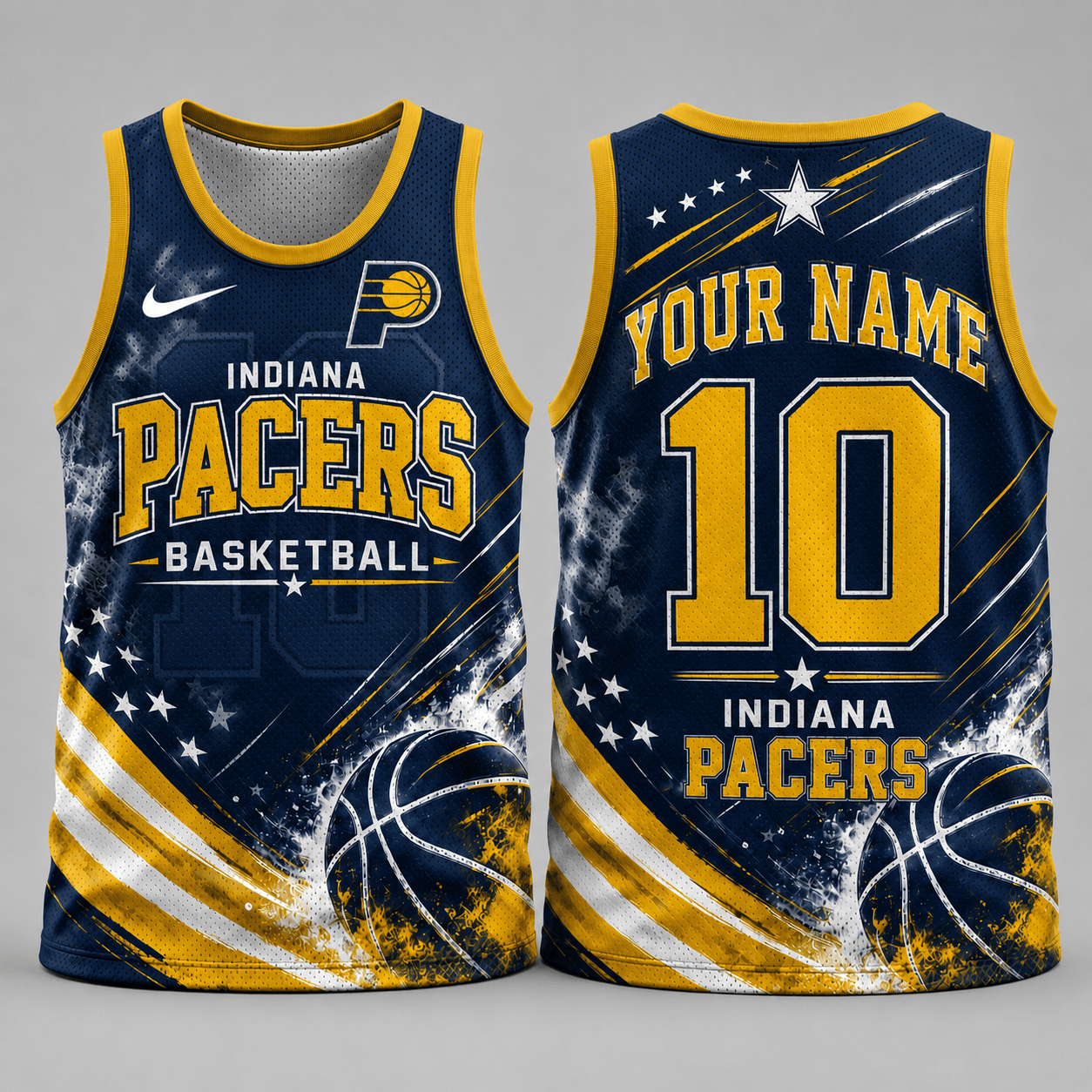 Indiana Pacers | Premium NBA Personalized Fan Pride Basketball Tank Top TD