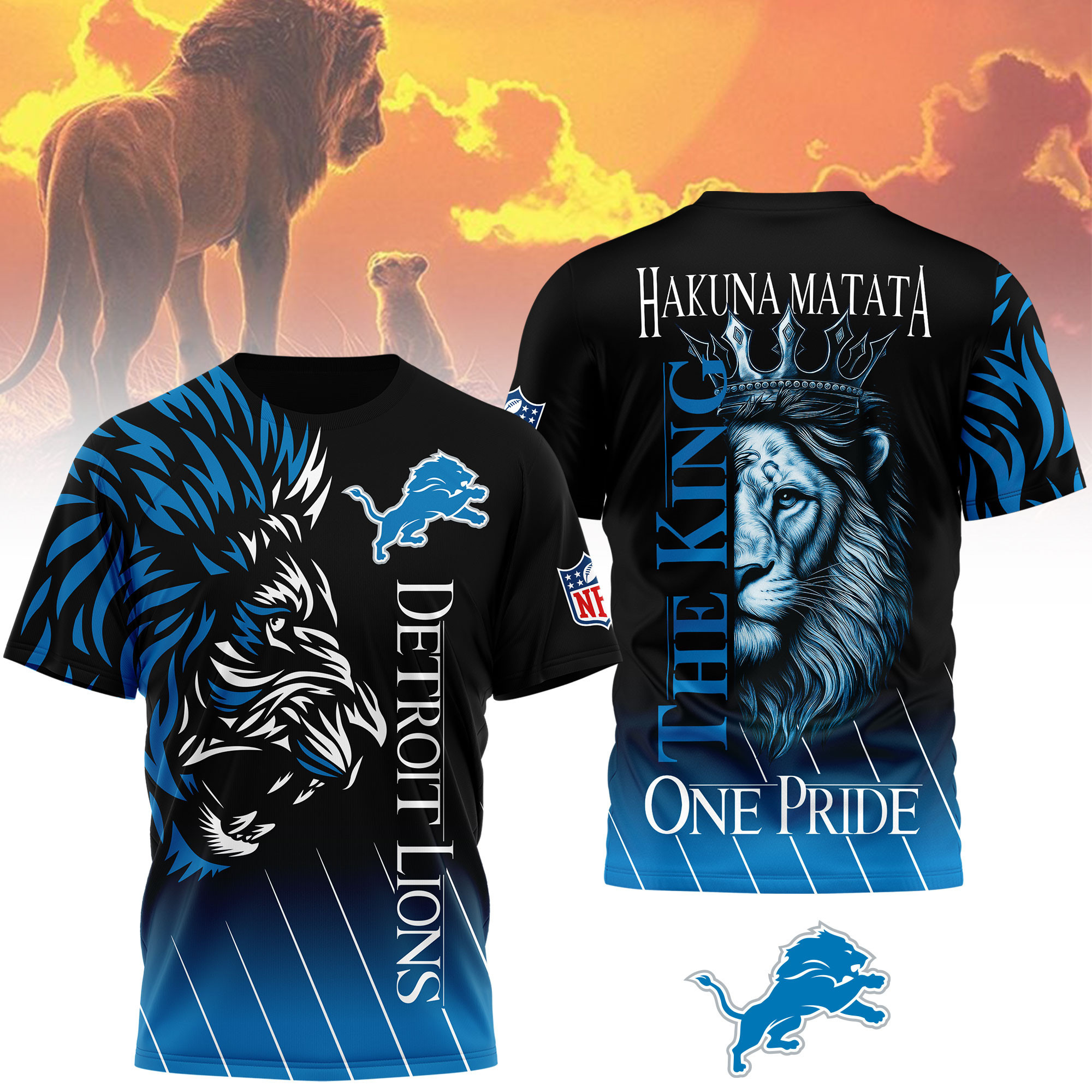 Detroit Lions | Premium NFL The Lion King Fan Shirt NY