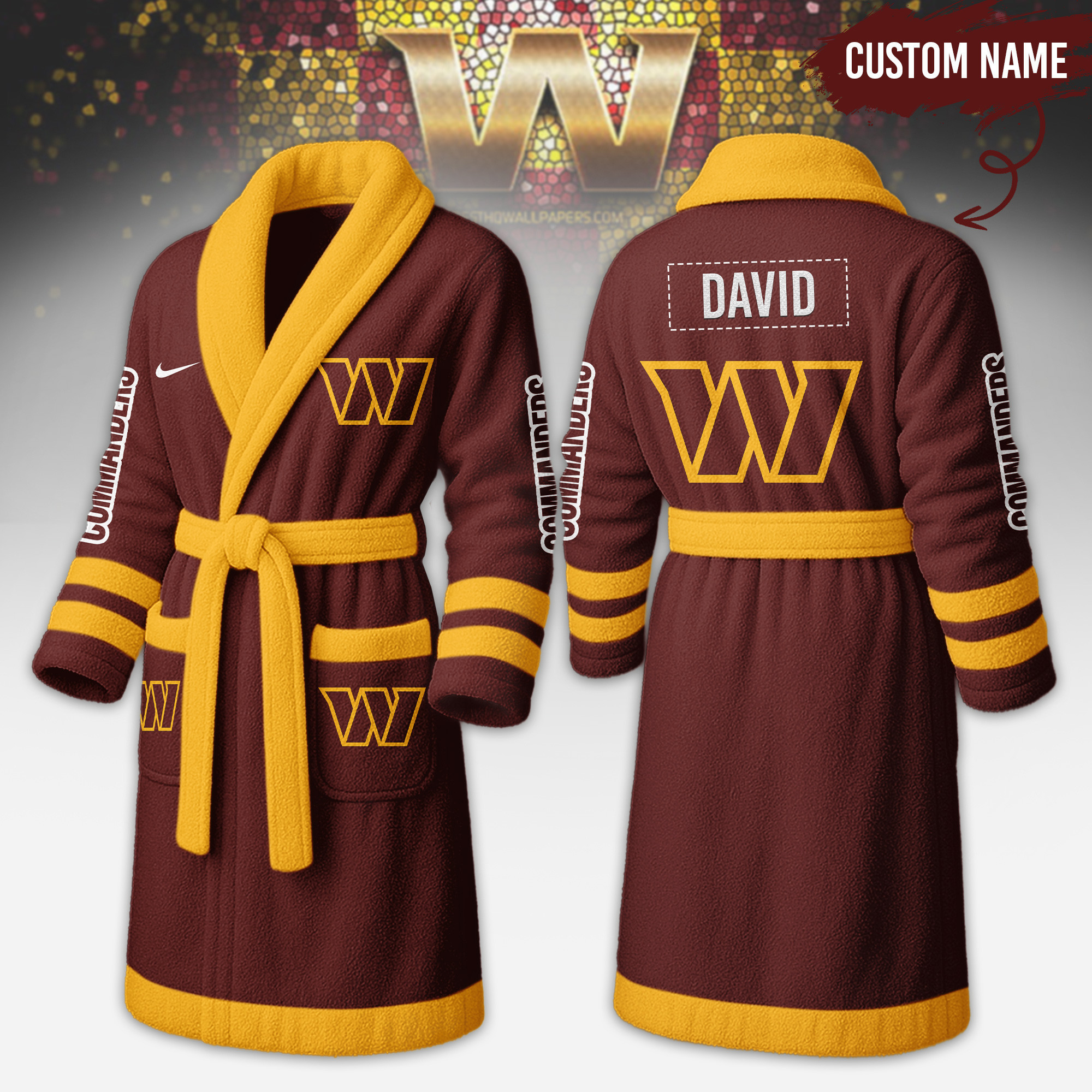 Washington Commanders | Premium NFL Fleece Bathrobe TD