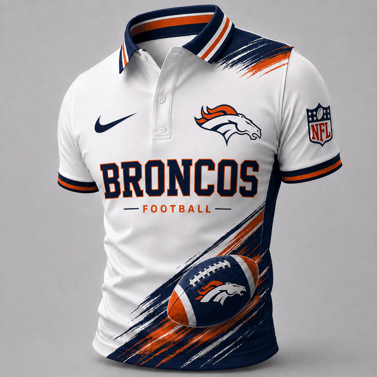 Denver Broncos | Premium NFL Dynamic Gridiron Style Polo TD