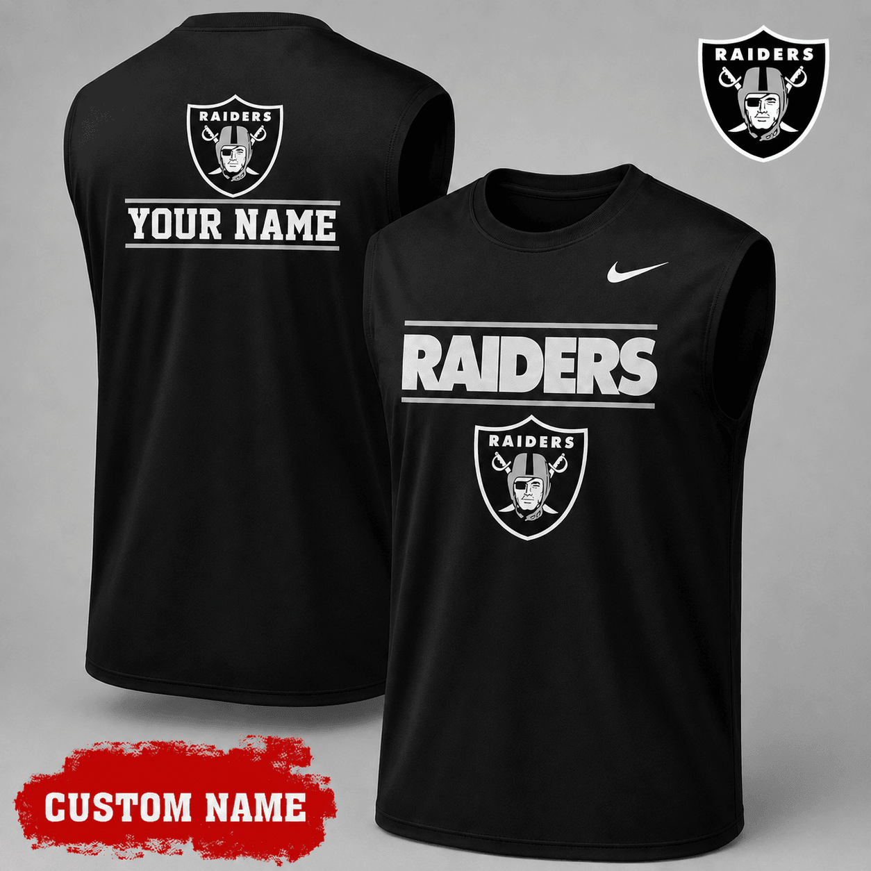 Las Vegas Raiders| Premium NFL Personalized Game Ready Tank Top NY