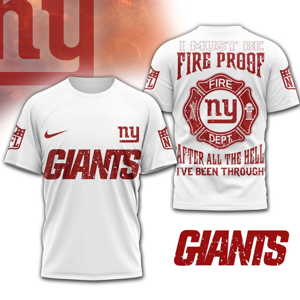 New York Giants | Premium NFL Built By Fire Game Day 3D Shirt NTH1