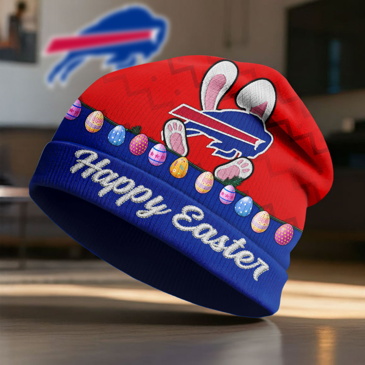 Buffalo Bills | Premium NFL Happy Easter Beanie Hat NY