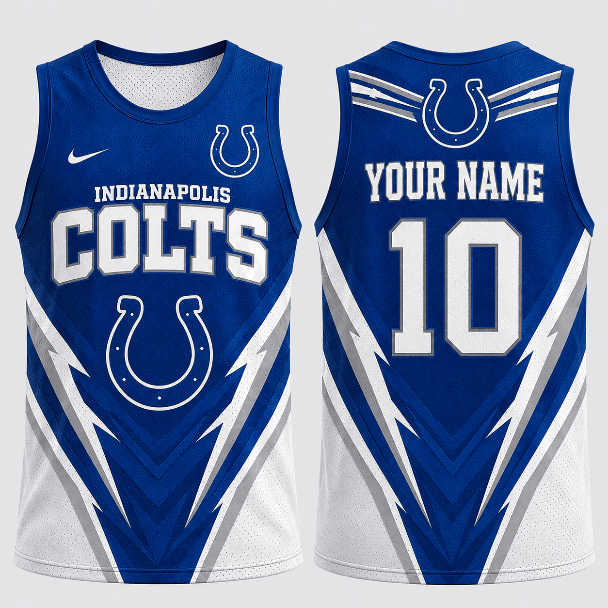 Indianapolis Colts | Premium NFL Personalized Name Number Fan Pride Tank Top TD