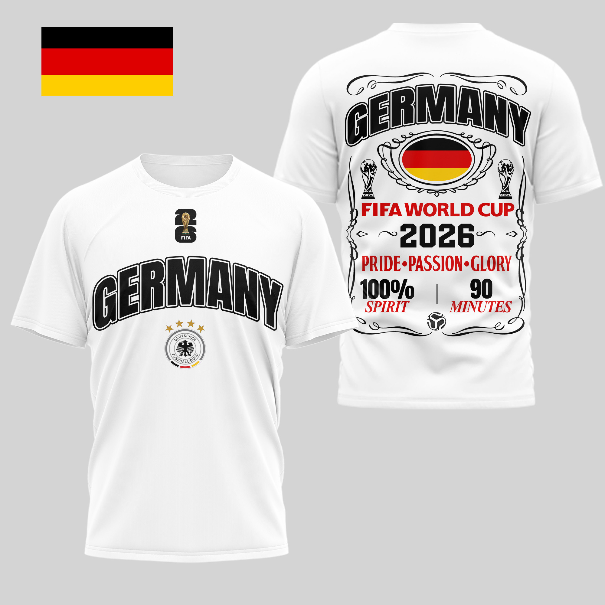 Germany | Premium WC26 Pride Passion Glory 3D Shirt TD