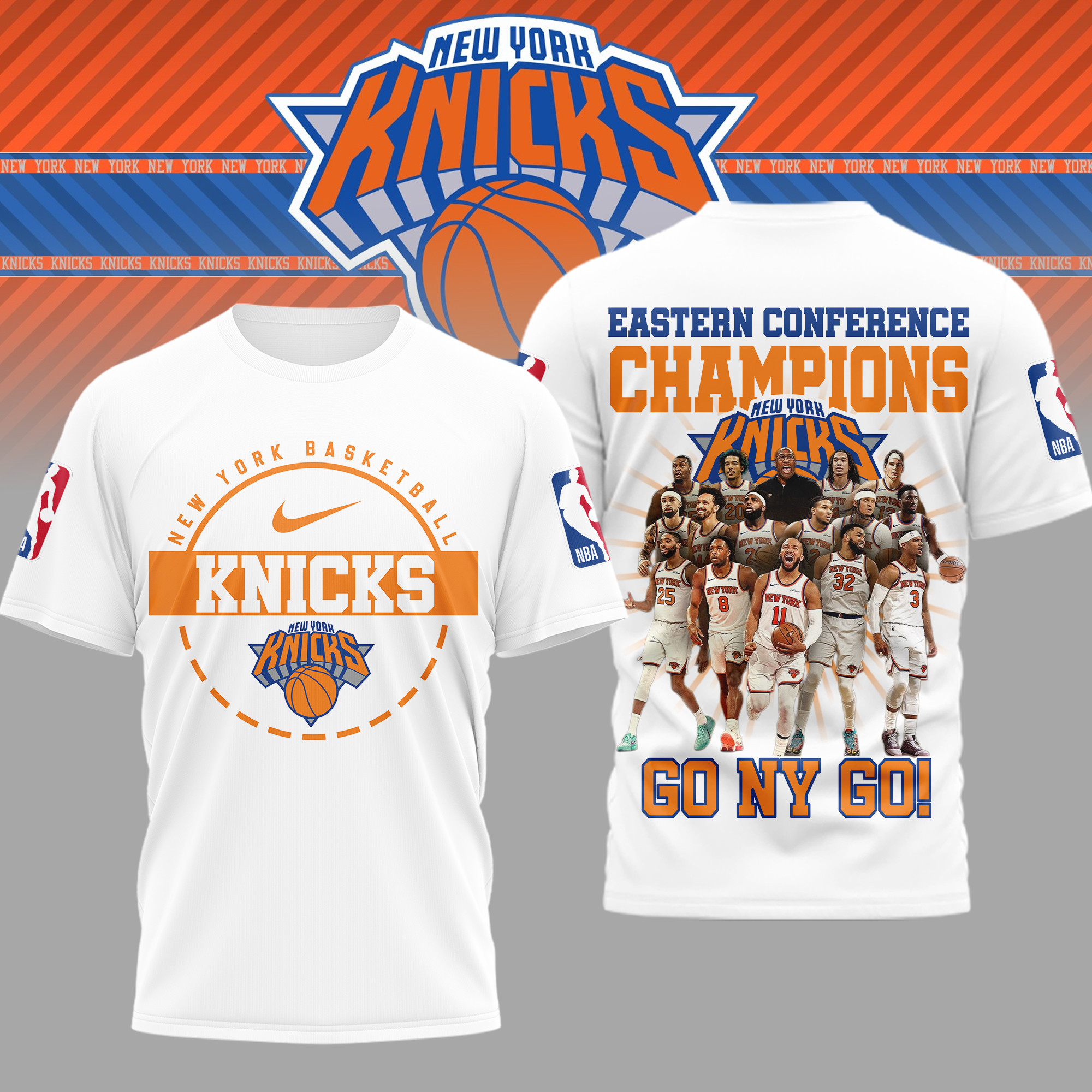 New York Knicks | Premium NBA Eastern Conference 2026 3D Shirt TD