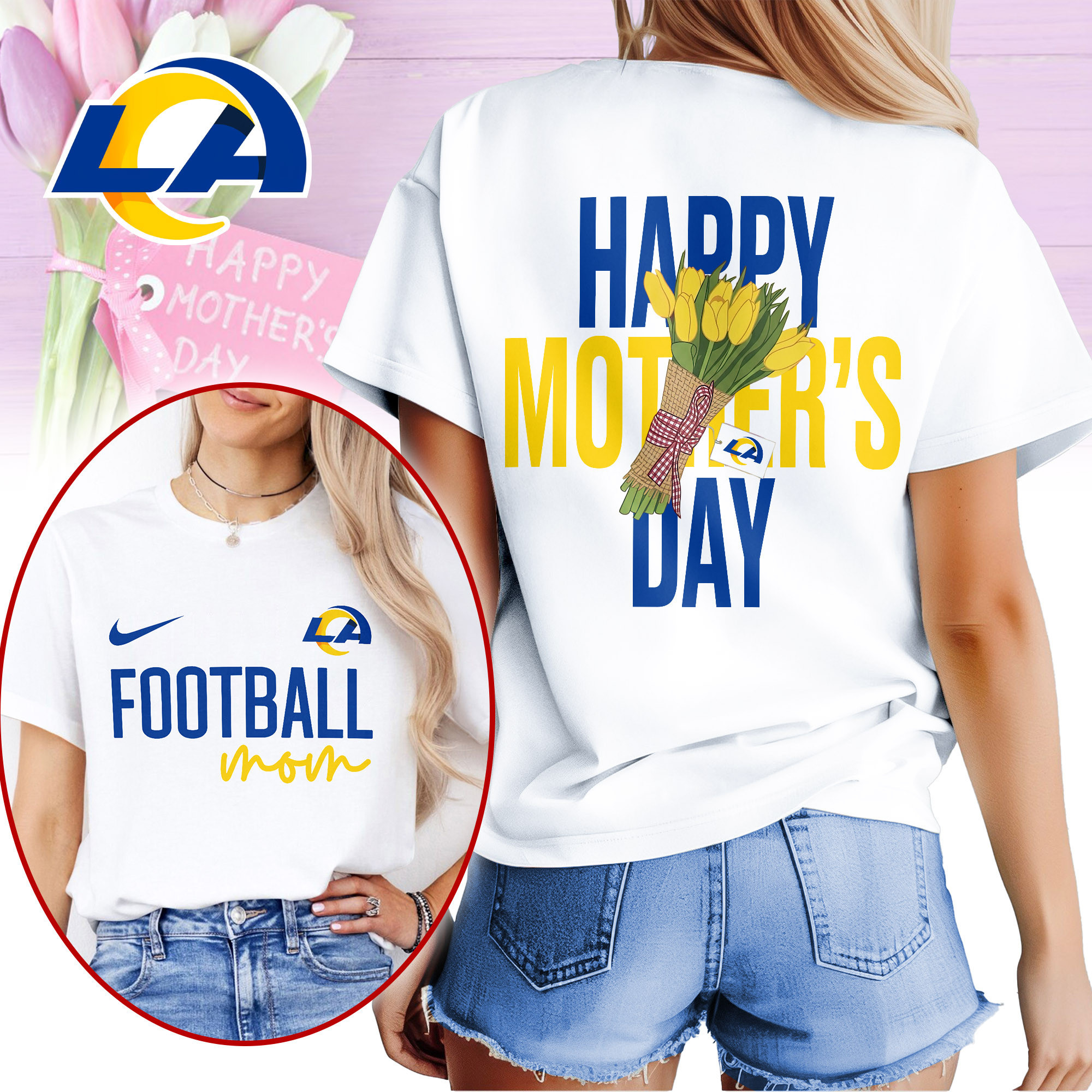 Los Angeles Rams | Premium NFL Happy Mother Day 3D Shirt NP