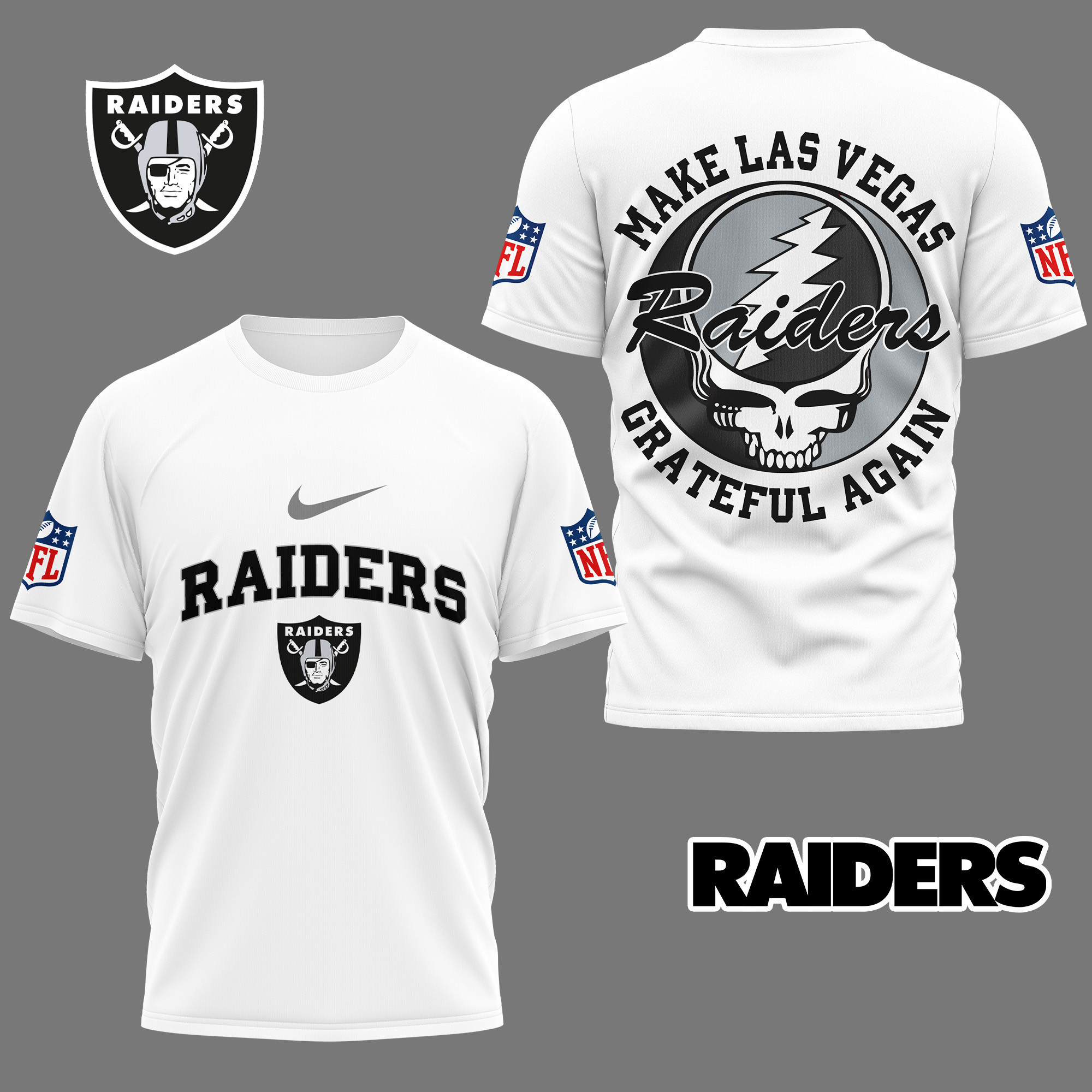 Las Vegas Raiders | Premium NFL Grateful Game Day 3D Shirt NY