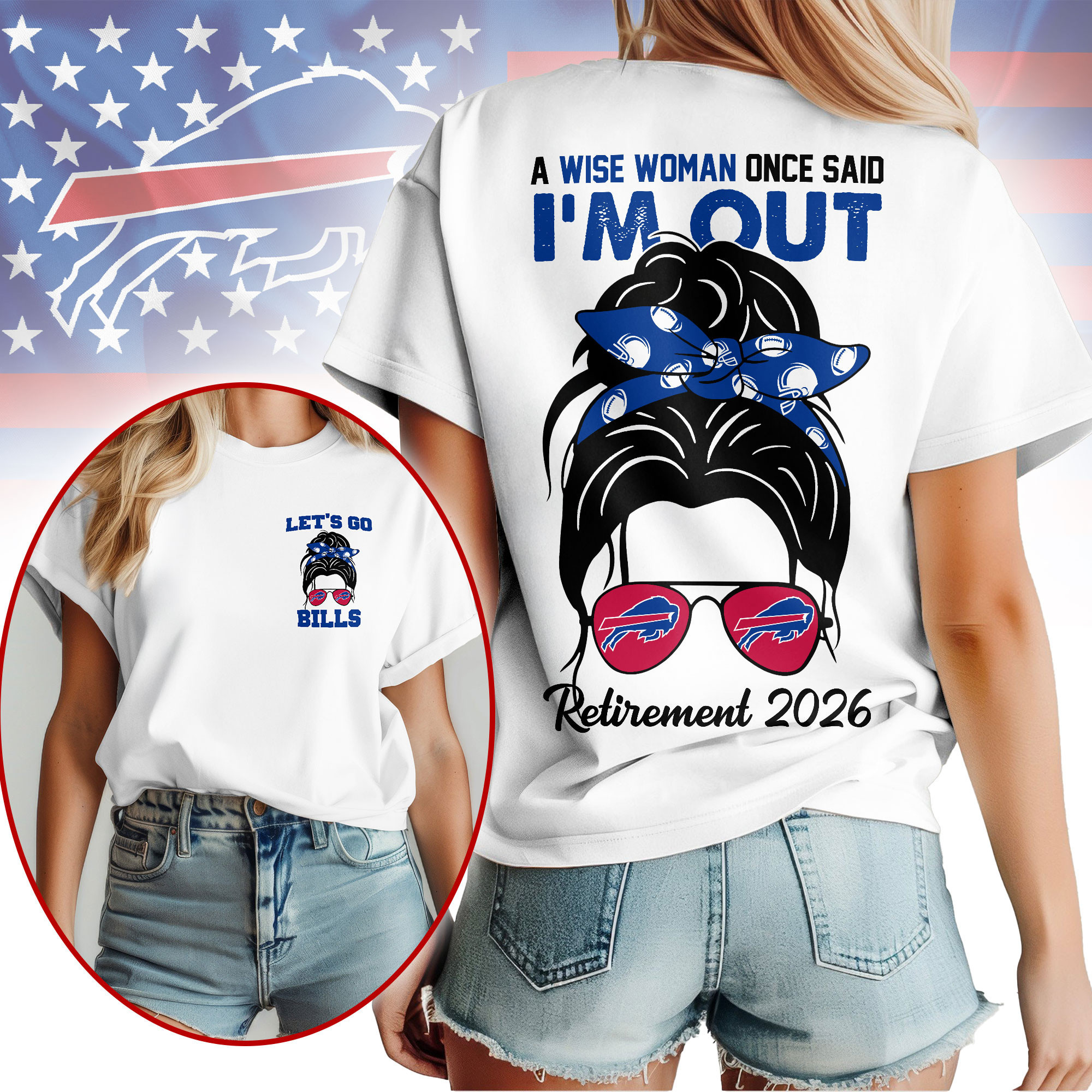 Buffalo Bills | Premium NFL Retirement 2026 Spirit 3D T-Shirt NTH1