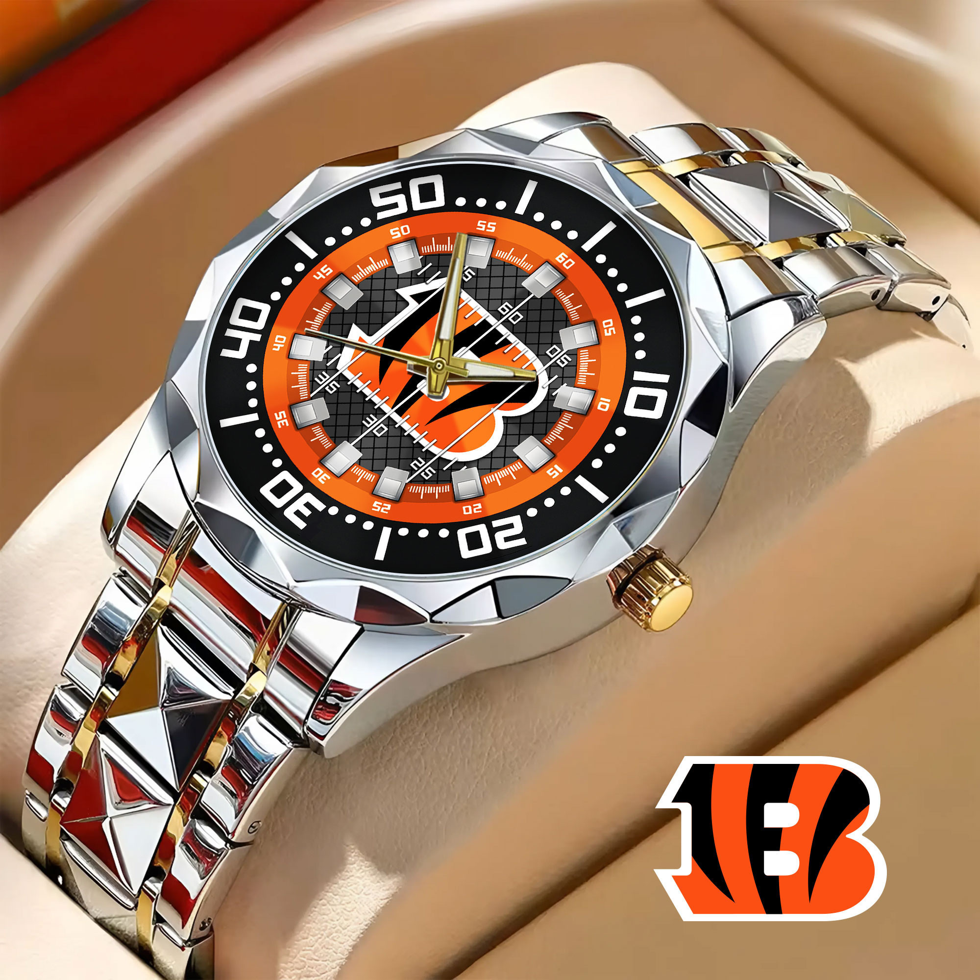 Cincinnati Bengals | NFL Camaro Elegant Fashion Design Men Watch TD