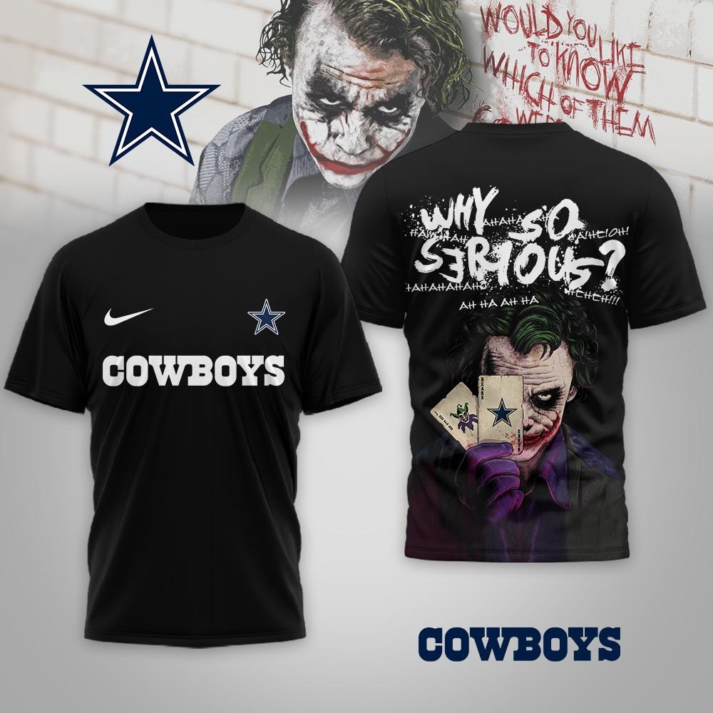Dallas Cowboys | Premium NFL Joker Why So Serious 3D Shirt NP