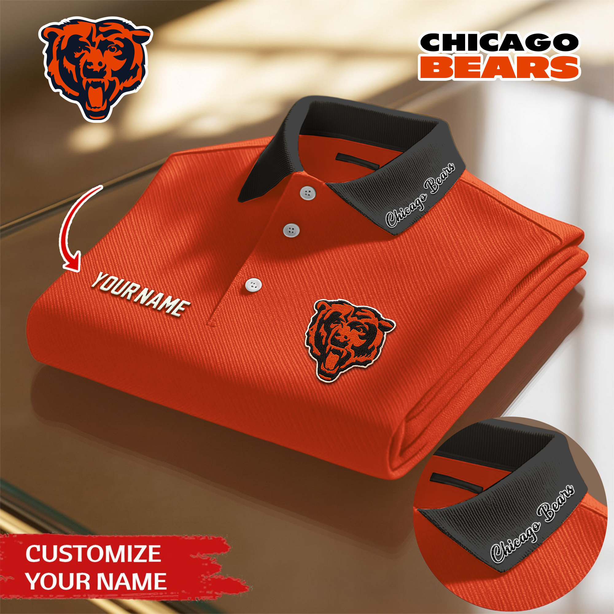 Chicago Bears | Premium NFL Polo Shirt TD