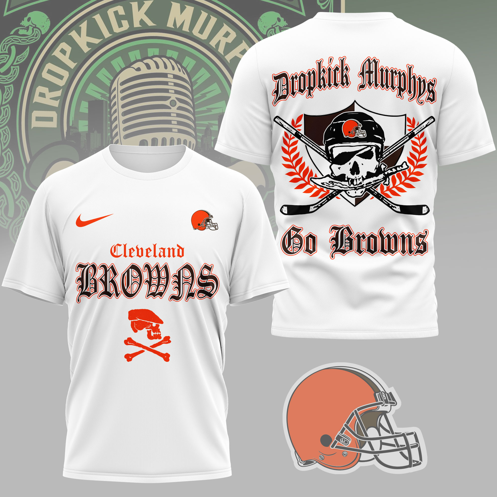 Cleveland Browns | Premium NFL Dropkick Murphys Fan 3D Shirt NY
