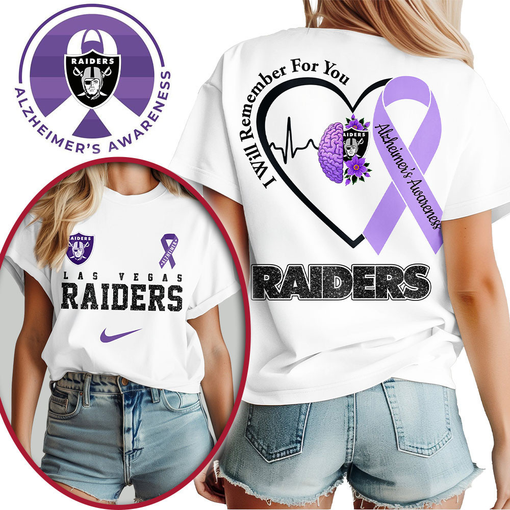 Las Vegas Raiders | Premium NFL Memory Awareness 3D Shirt NTH1