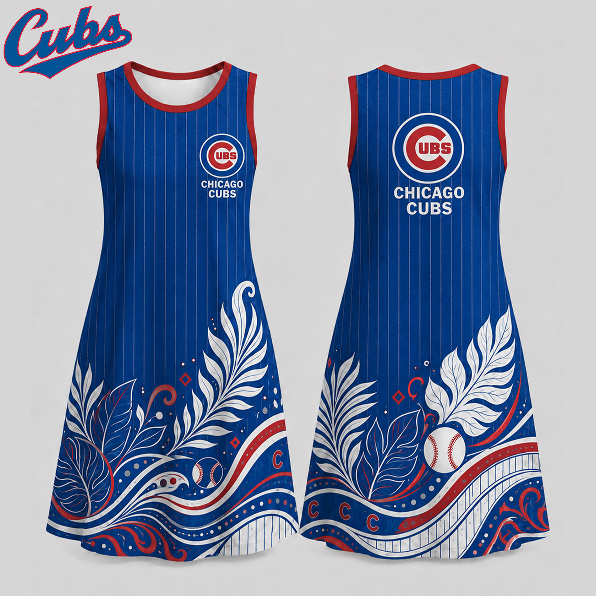Chicago Cubs | Premium MLB Floral Dress TD