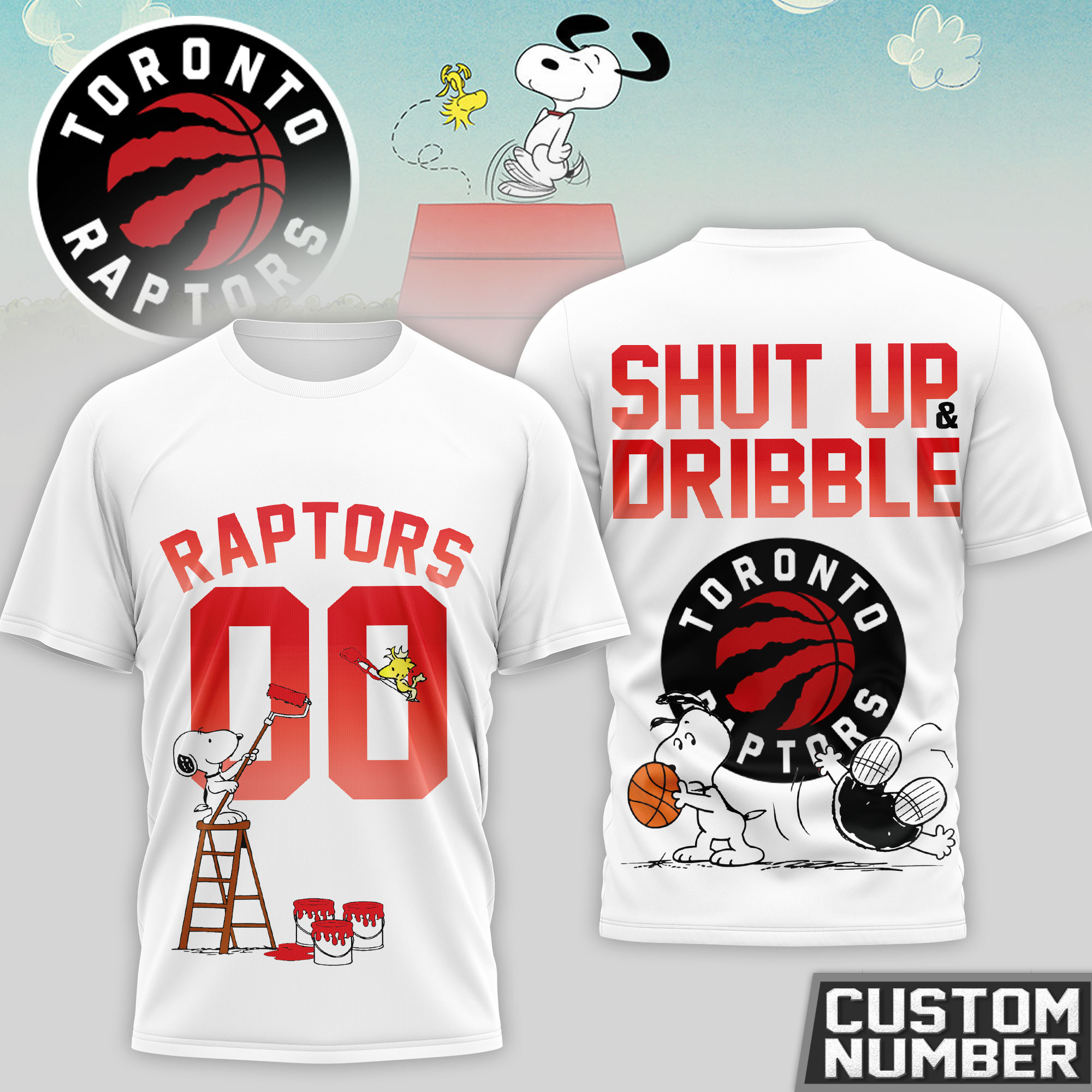 Toronto Raptors | Premium NBA Snoopy 3D Shirt HY