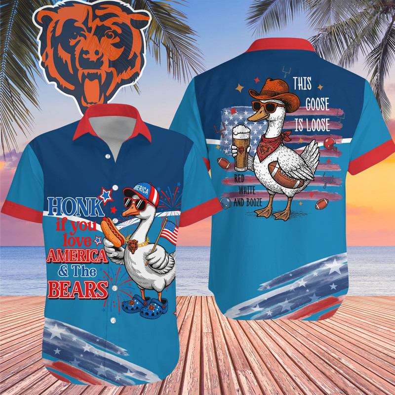 Chicago Bears | Premium NFL Goose Hawaiian Shirt HY