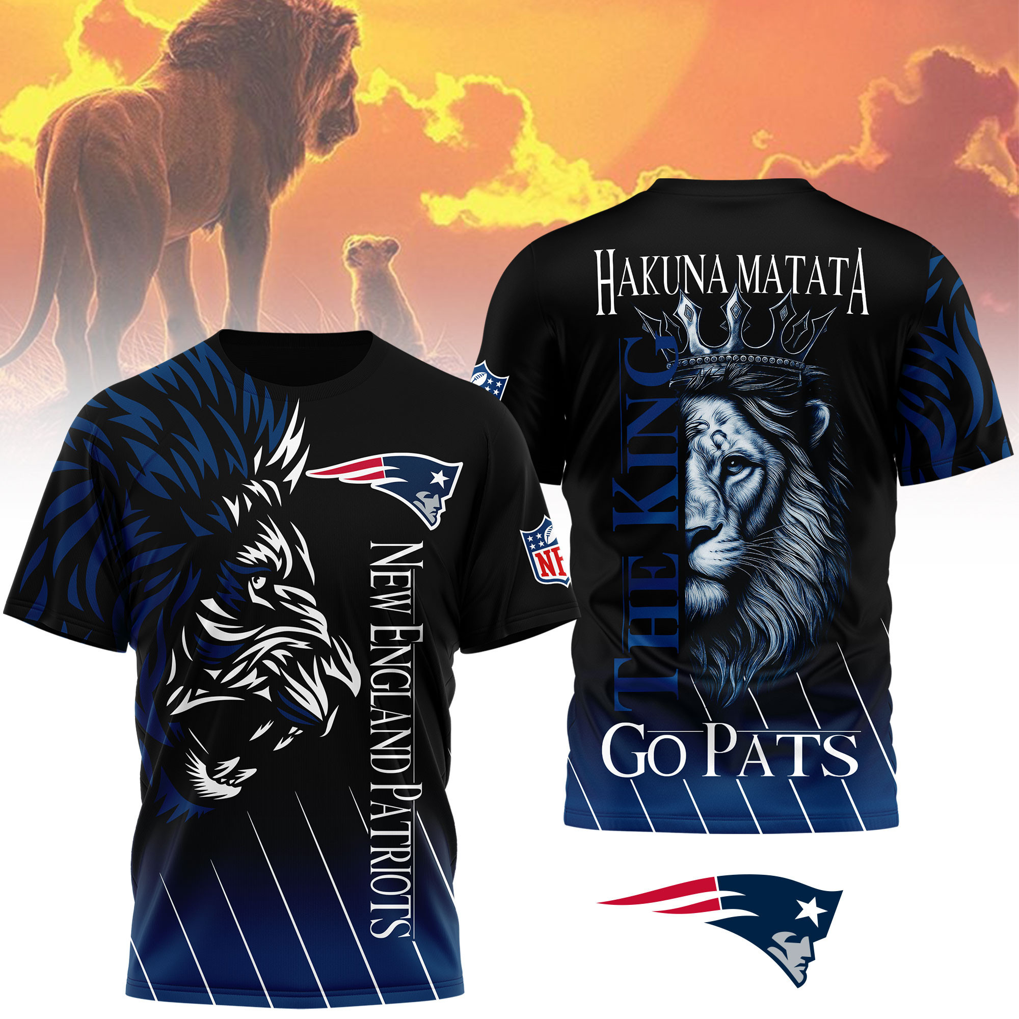 New England Patriots | Premium NFL The Lion King Fan Shirt NY