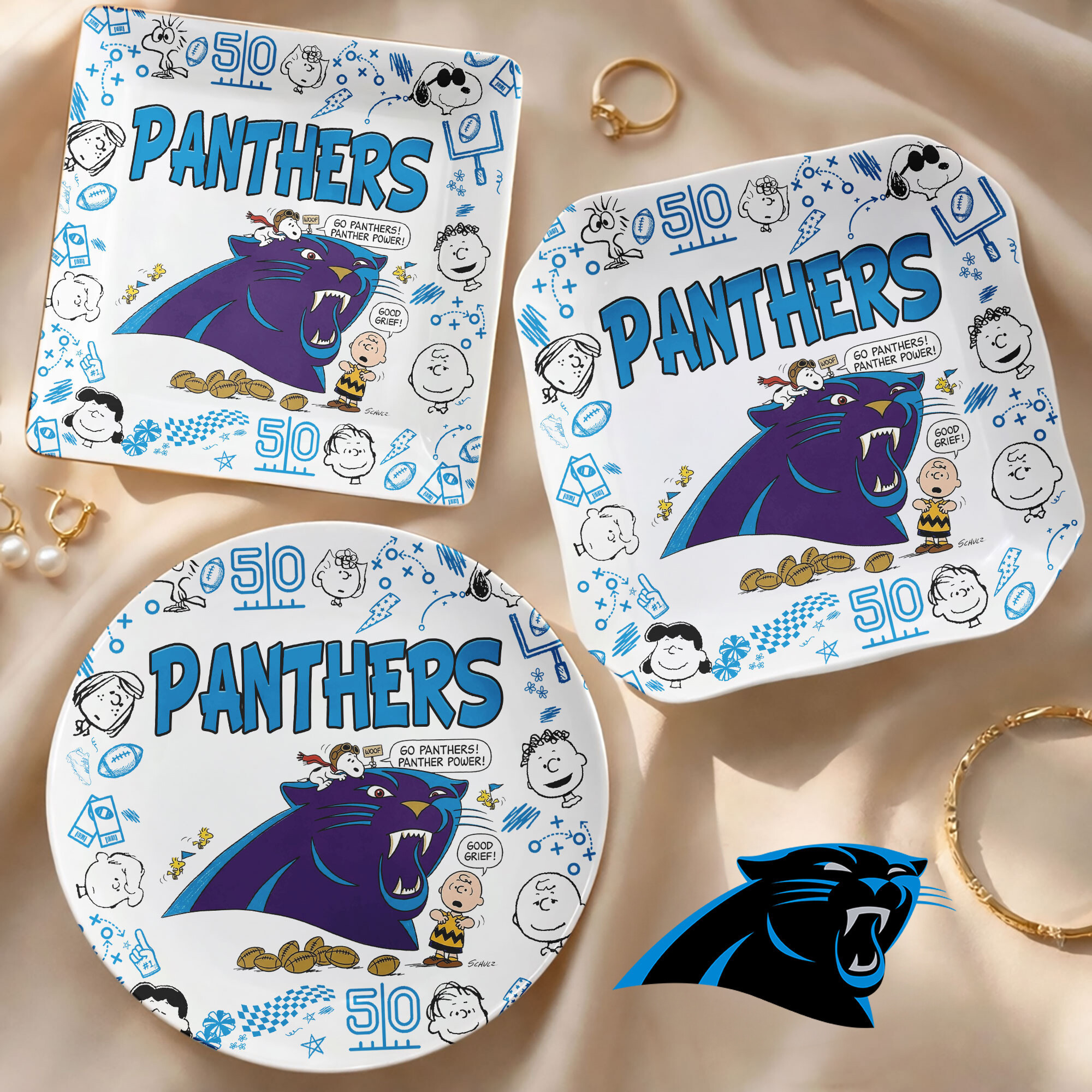 Carolina Panthers | Premium NFL Snoopy Jewelry Dish HY