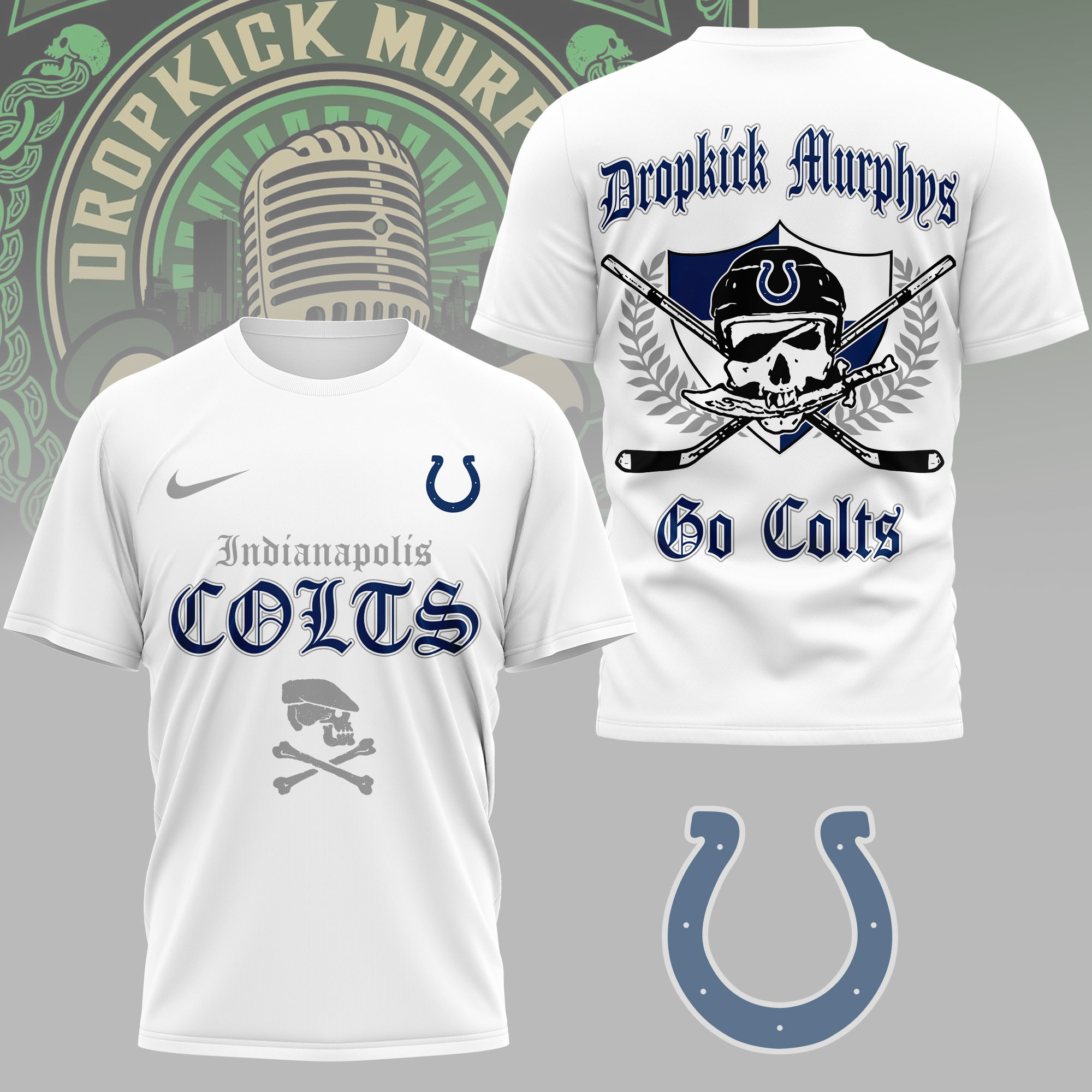 Indianapolis Colts | Premium NFL Dropkick Murphys Fan 3D Shirt NY