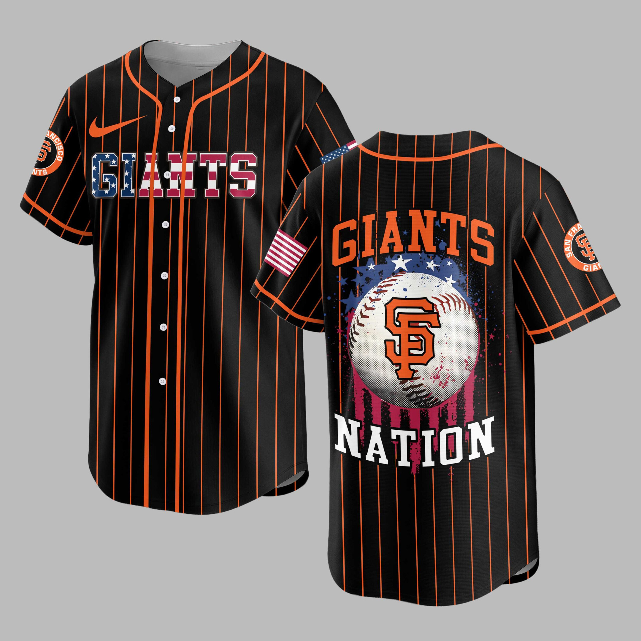 San Francisco Giants | MLB USA Flag Edition Premium Baseball Jersey