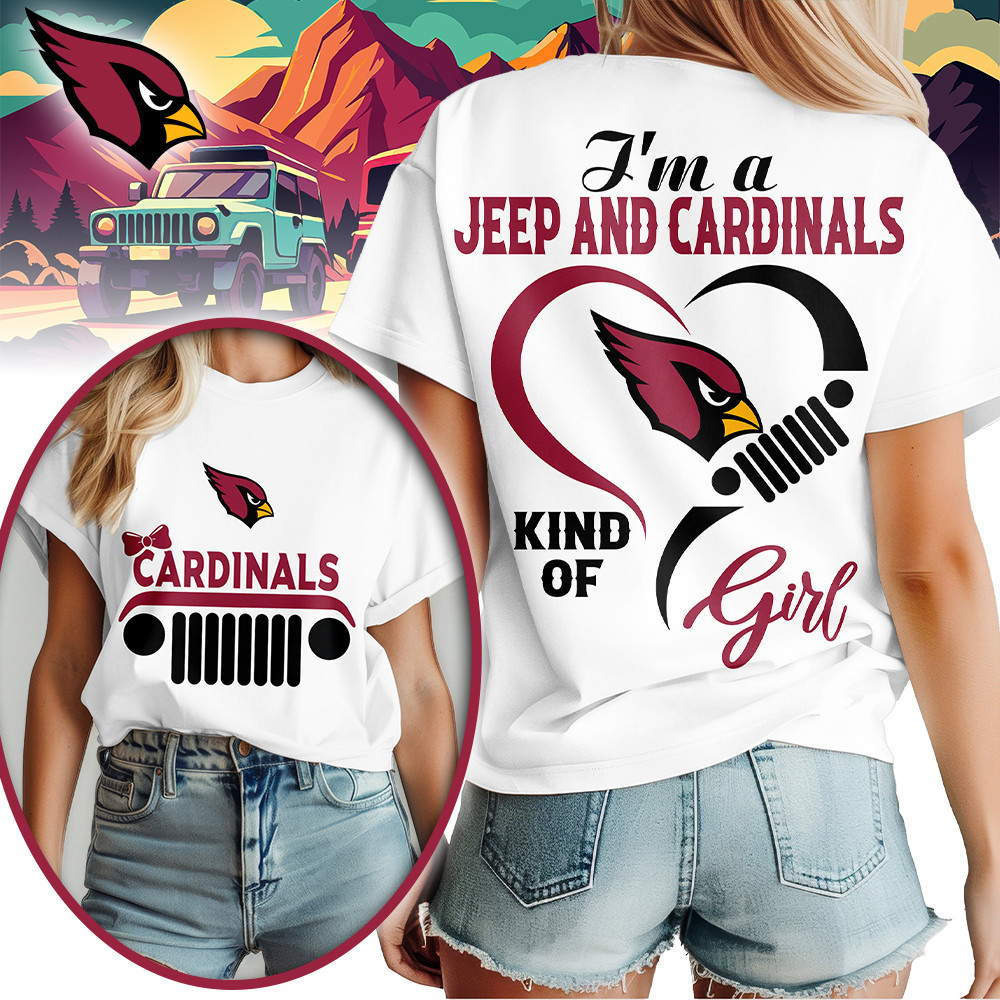 Arizona Cardinals | Premium NFL Jeep Girl Women's Shirt TD