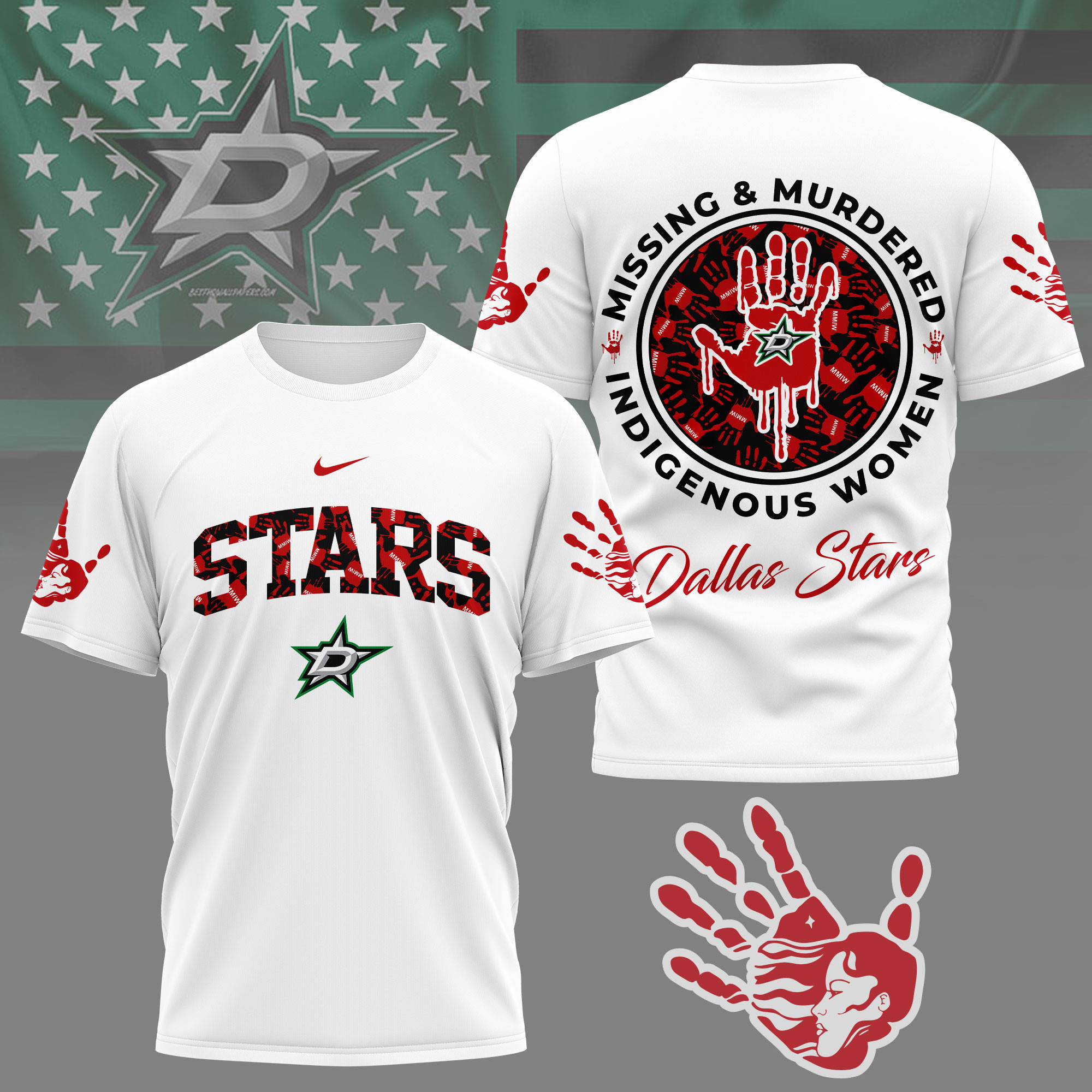 Dallas Stars | Premium NHL MMIW Awareness 3D Shirt NY