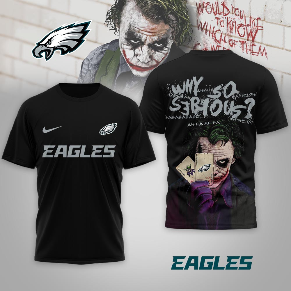 Philadelphia Eagles | Premium NFL Joker Why So Serious 3D Shirt NP