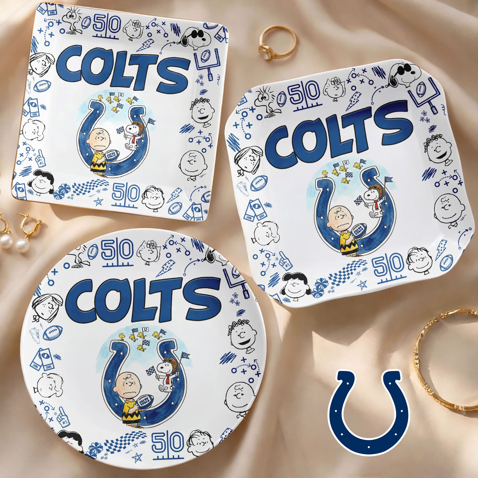 Indianapolis Colts | Premium NFL Snoopy Jewelry Dish HY