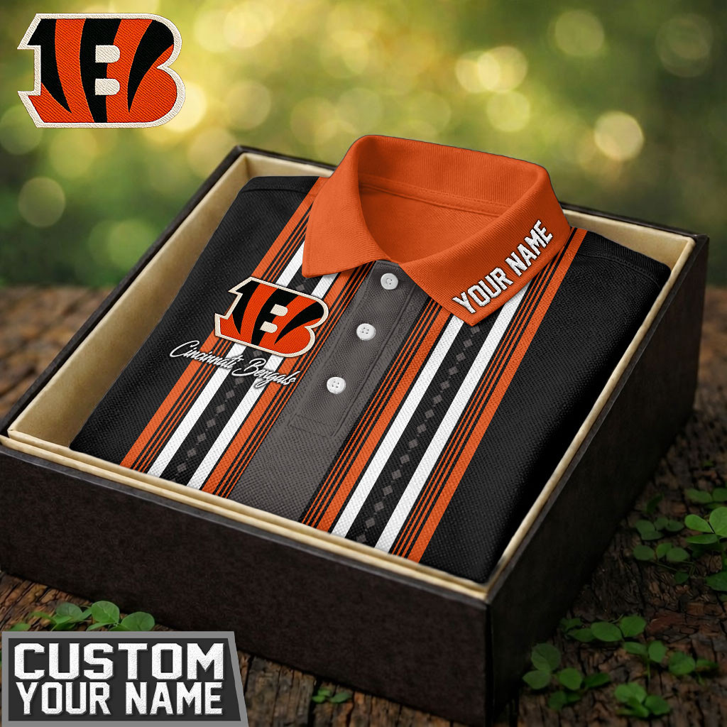 Cincinnati Bengals | Premium NFL Legacy Sport Custom Polo TD