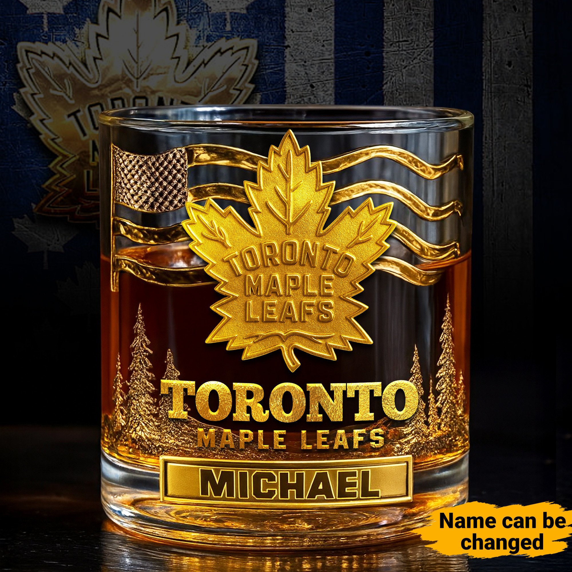 Toronto Maple Leafs | NHL Whiskey Glass TD