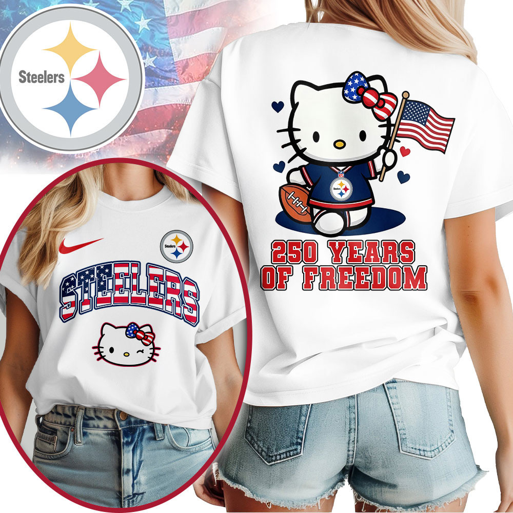 Pittsburgh Steelers | Premium NFL Hello Kitty Celebrates 250th Anniversary Women Shirt NP