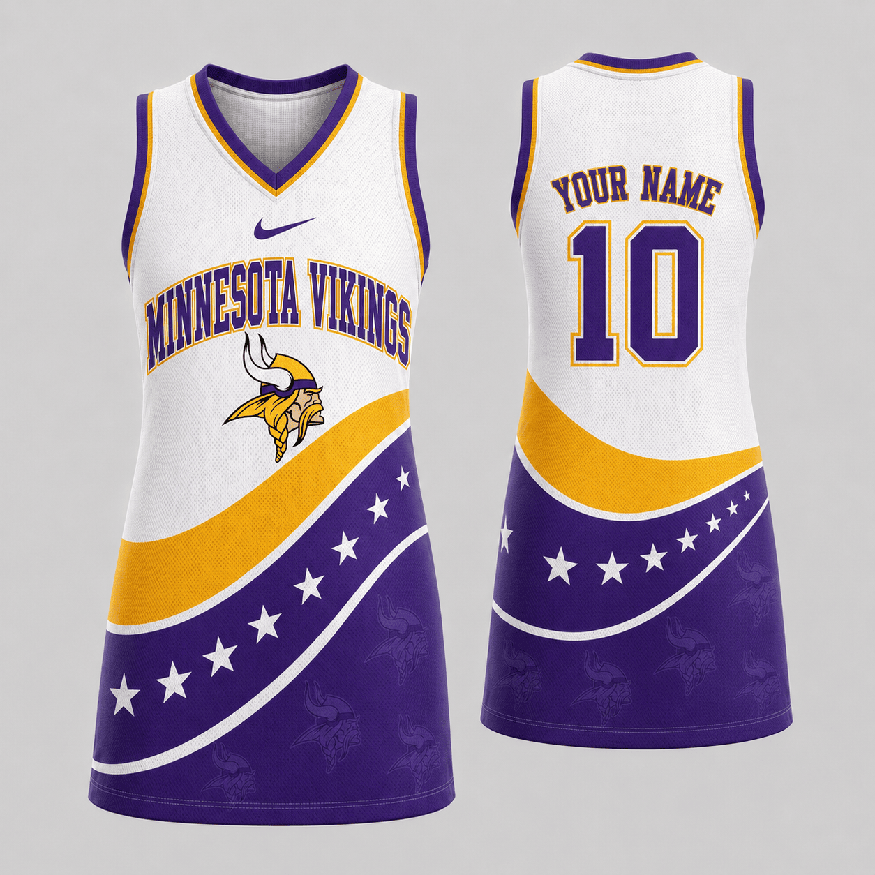 Minnesota Vikings | Premium NFL Bold Team Pride Women Jersey Dress TD