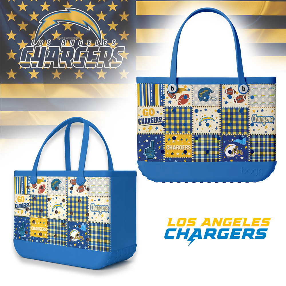 Los Angeles Chargers | Premium NFL Patchwork Design Beach Tote Bag HY