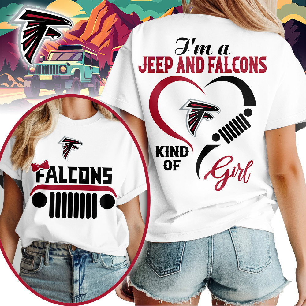 Atlanta Falcons | Premium NFL Jeep Girl Women's Shirt TD
