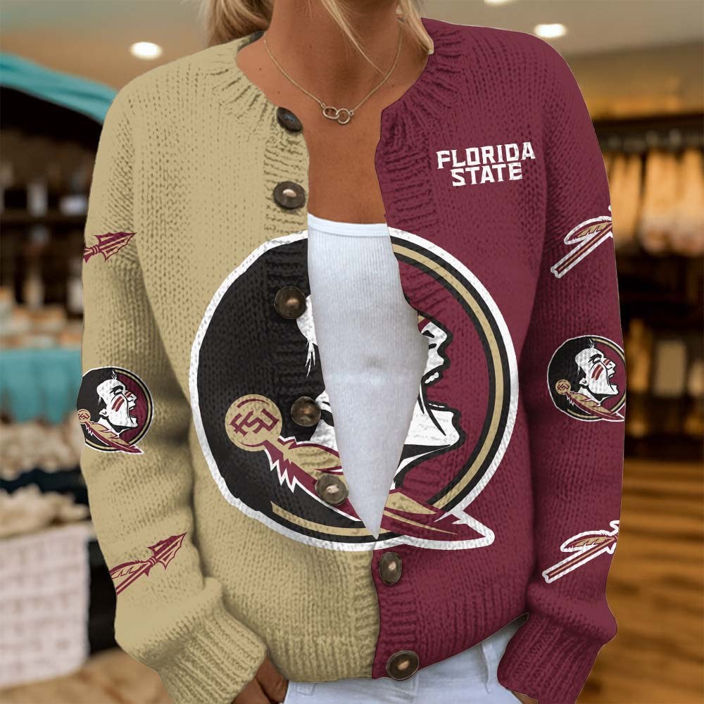 Florida State Seminoles | Premium NCAA Cozy Split Knit Cardigan x Game Day Edition MM