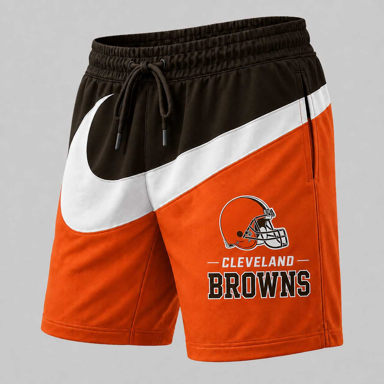 Cleveland Browns | Premium NFL Swoosh Sports Shorts for Loyal Fans TD