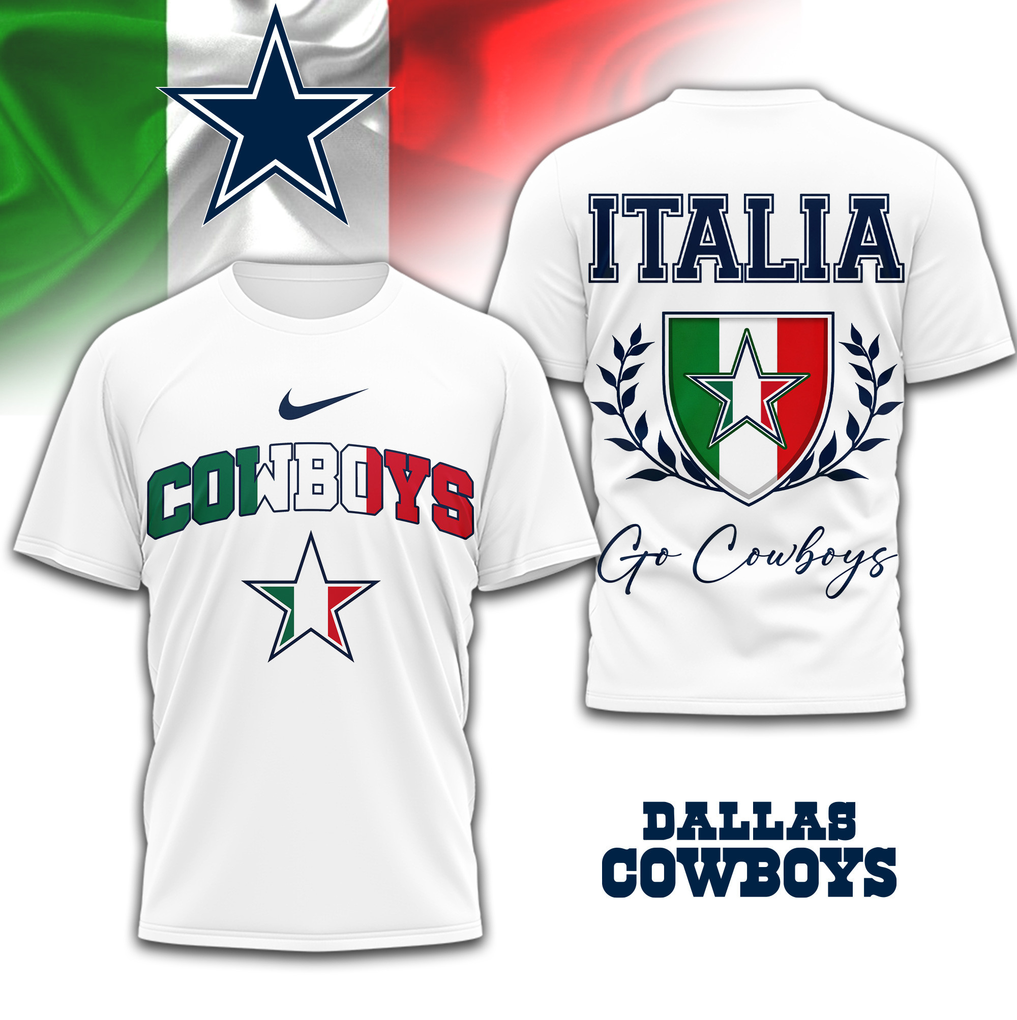 Dallas Cowboys | Premium NFL Italia 3D Shirt TD
