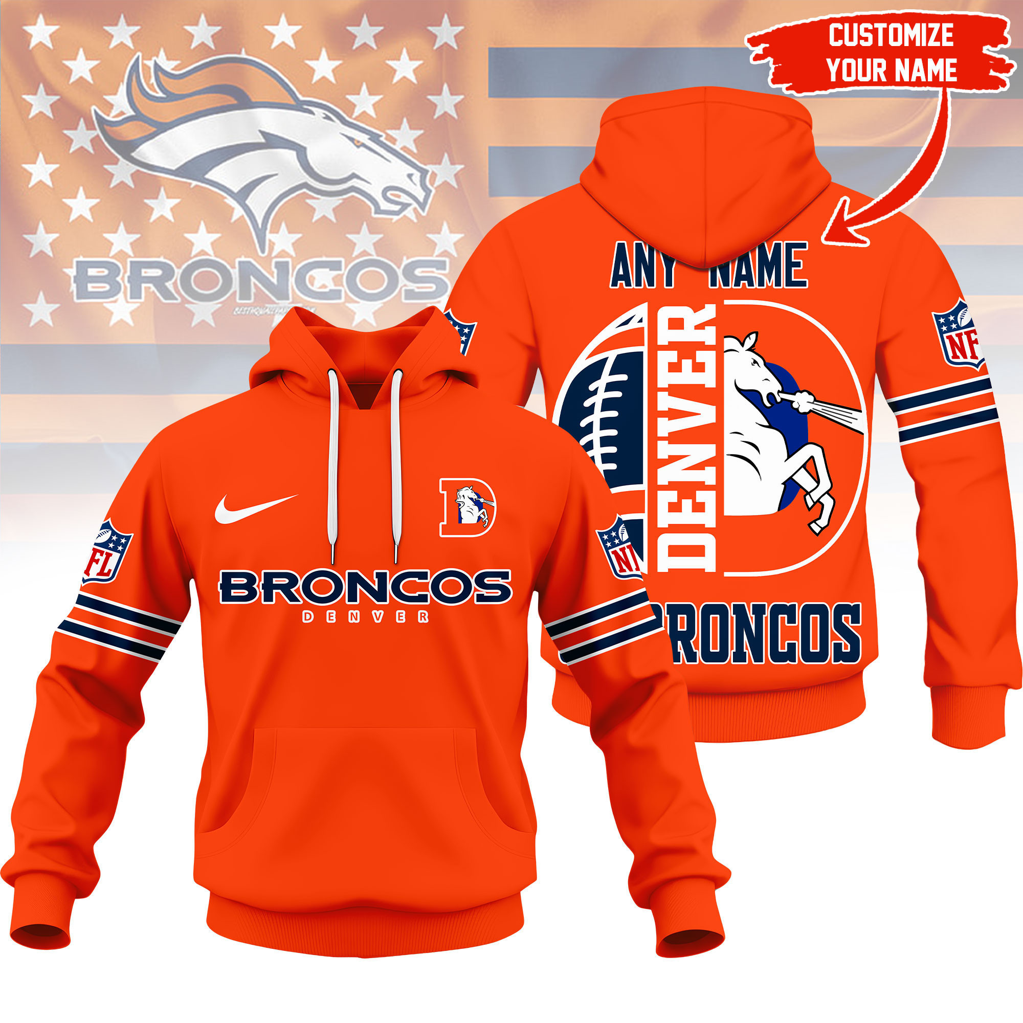 Denver Broncos | Premium NFL Fan Hoodie NY