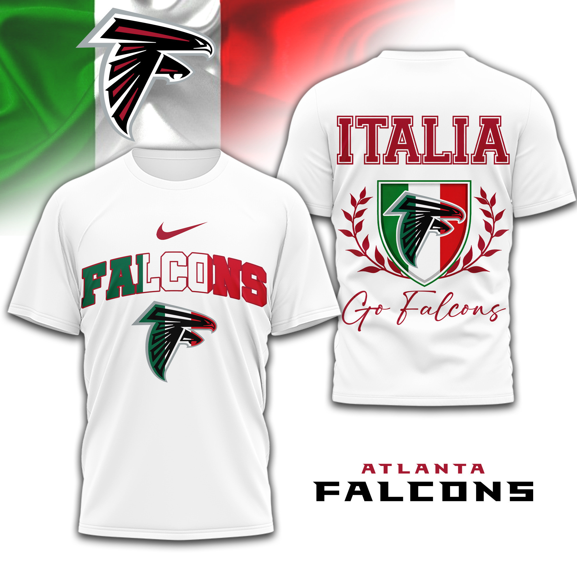 Atlanta Falcons | PREMIUM NFL ITALIA 3D SHIRT TD090126