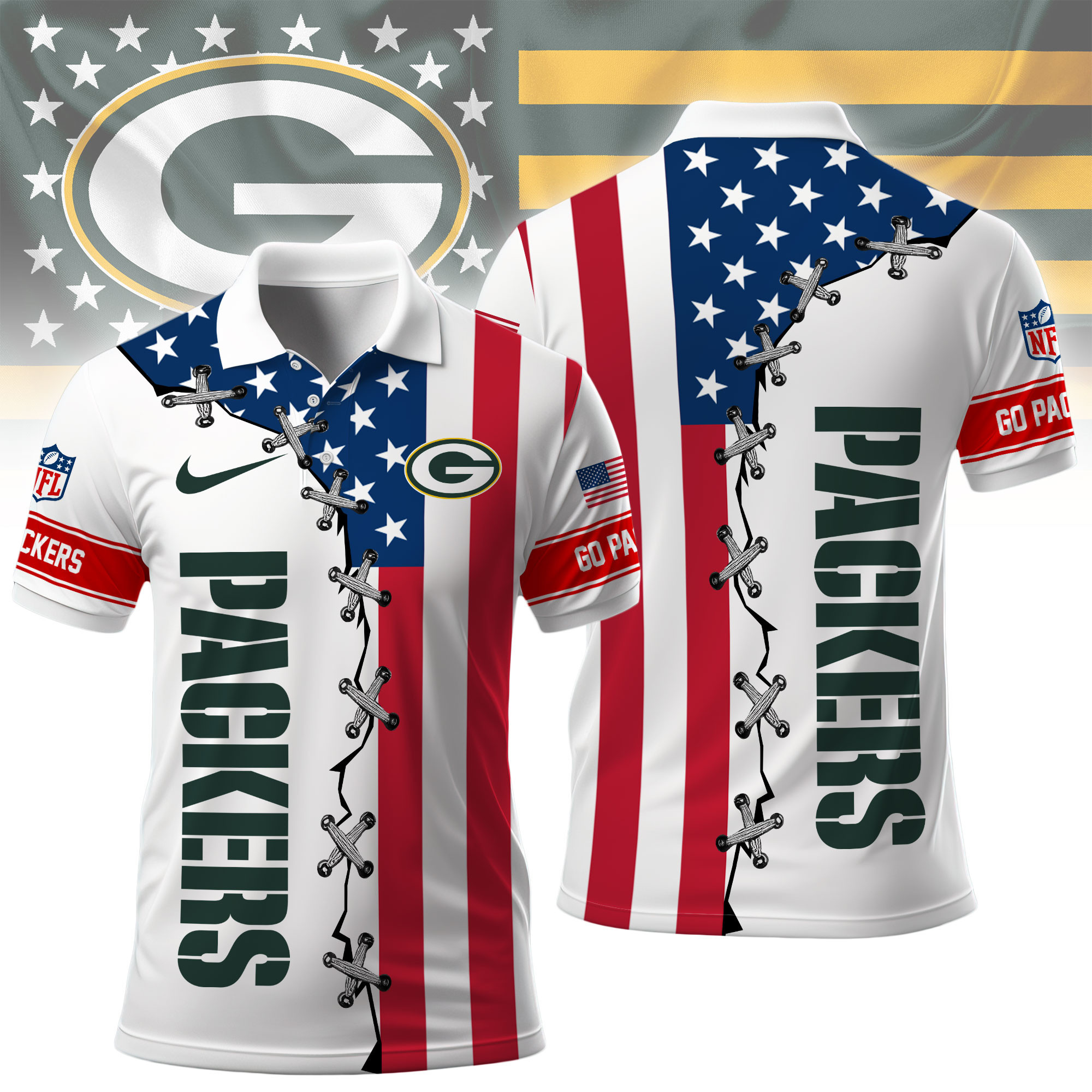 Green Bay Packers | Premium NFL Freedom American Polo NY