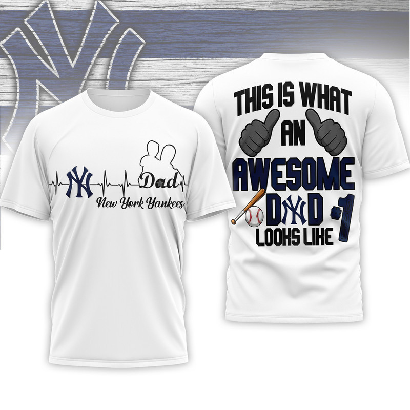 New York Yankees | Premium MLB Father Day Awesome Dad 3D Shirt HY