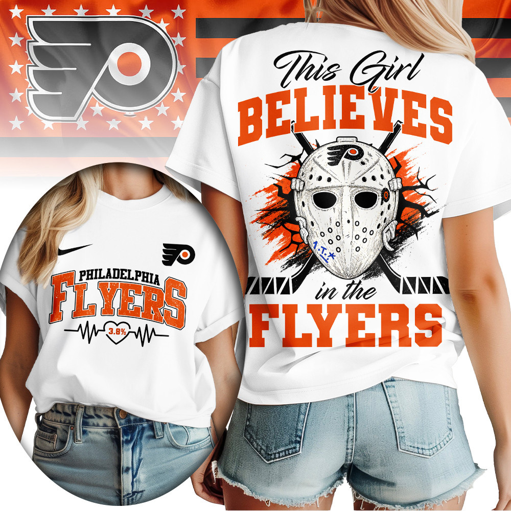 Philadelphia Flyers | Premium NHL This Girl Believe In The Flyers Women's Shirt TD