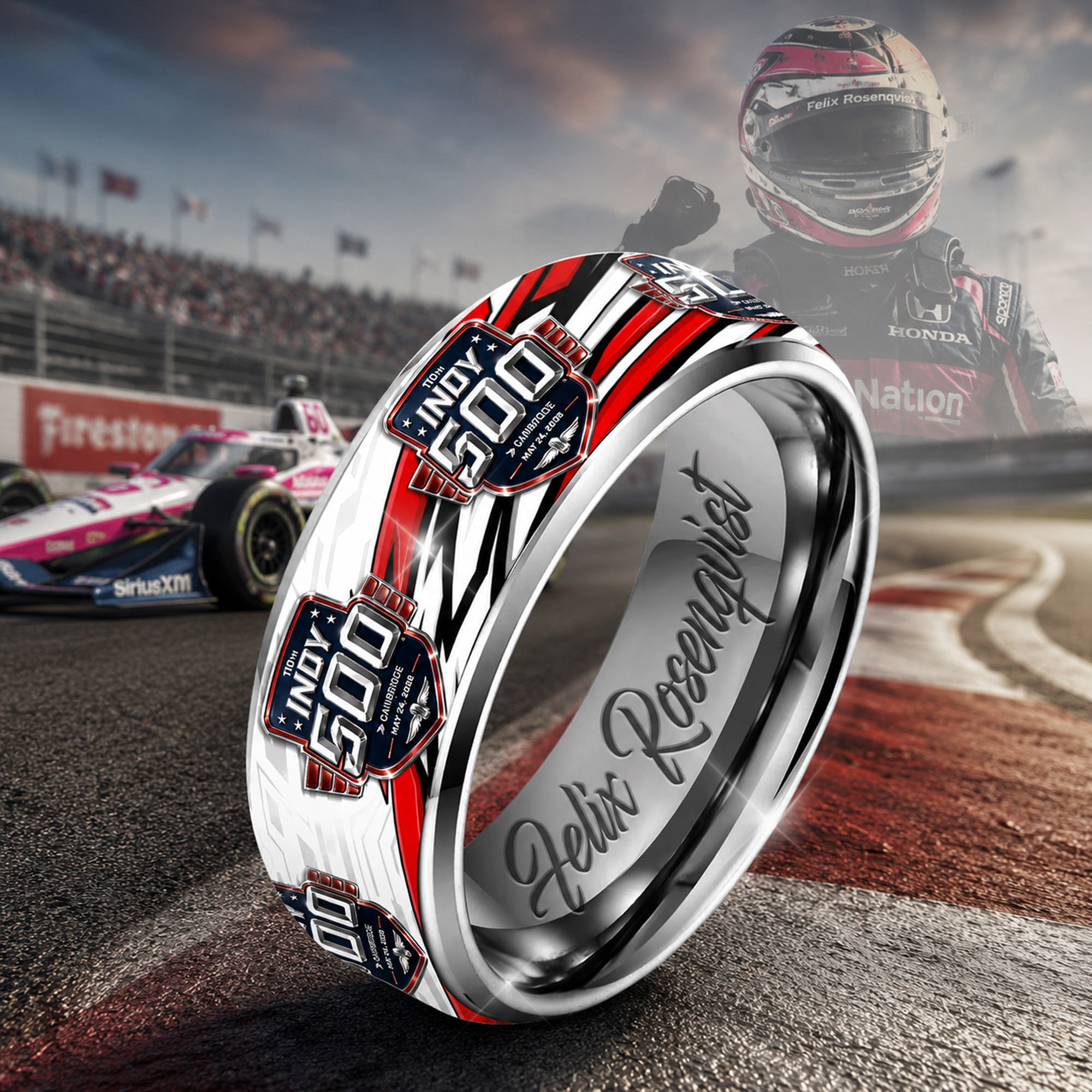 Felix Rosenqvist | Premium Indianapolis 500 3D Shirt TD