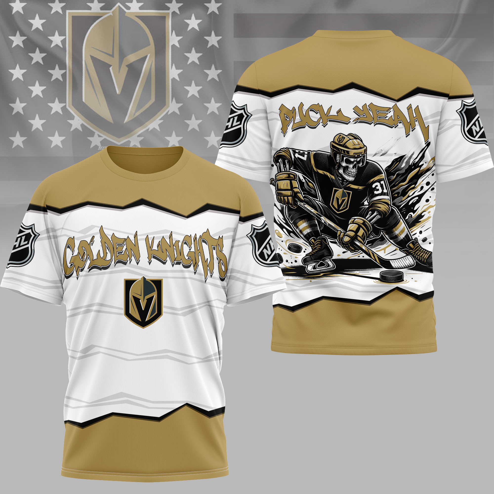 Vegas Golden Knights | Premium NHL Puck Yeah 3D Shirt HY