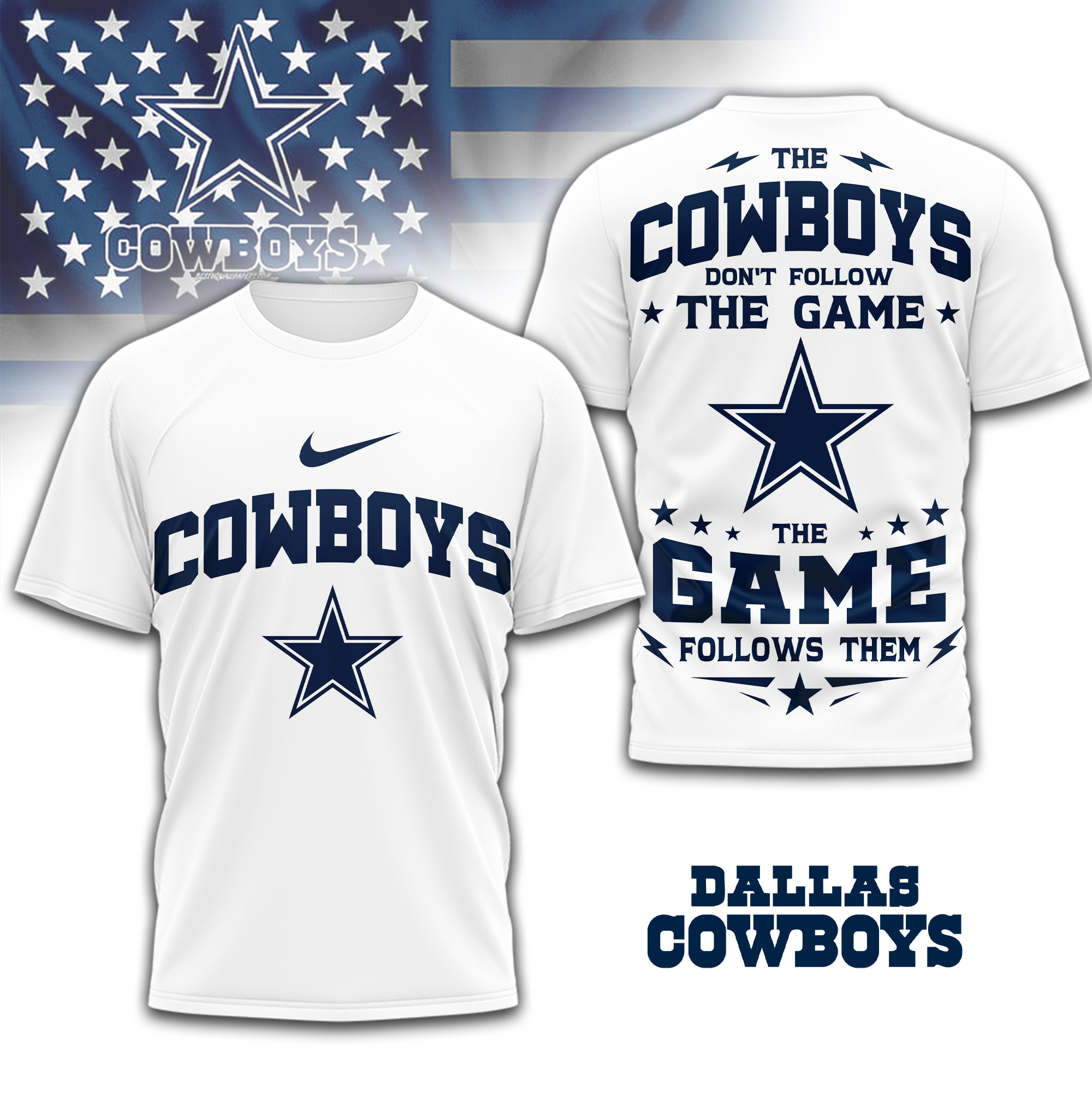 Dallas Cowboys | Premium NFL Rule The Field 3D Shirt TD