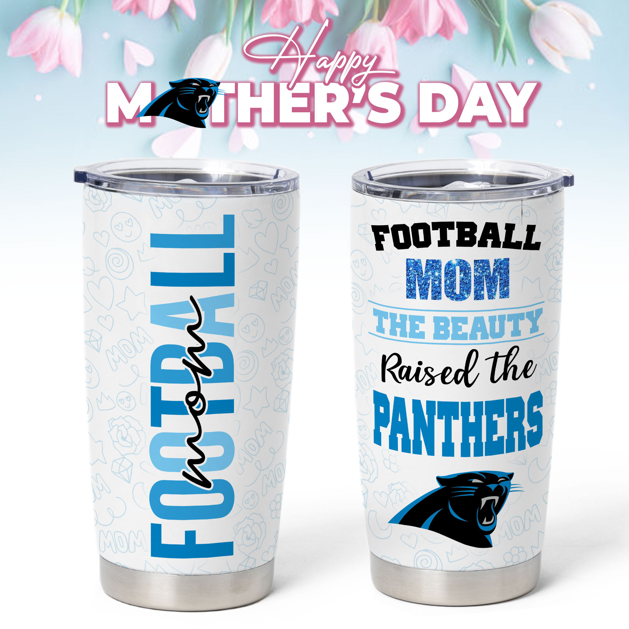 Carolina Panthers | Premium NFL Mother Day Tumbler NP